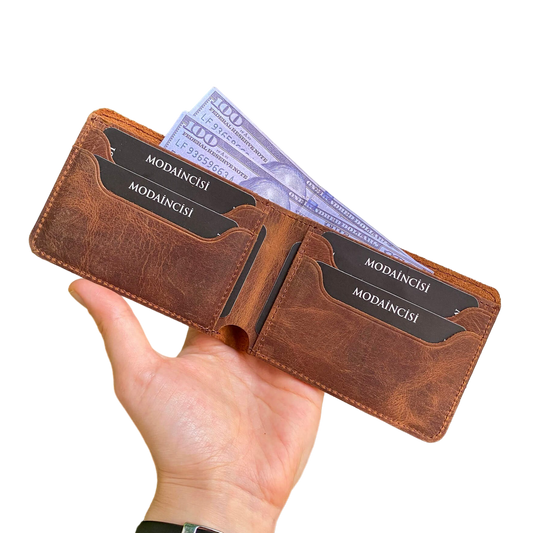 Tulipa - Genuine Leather Natural Wallet
