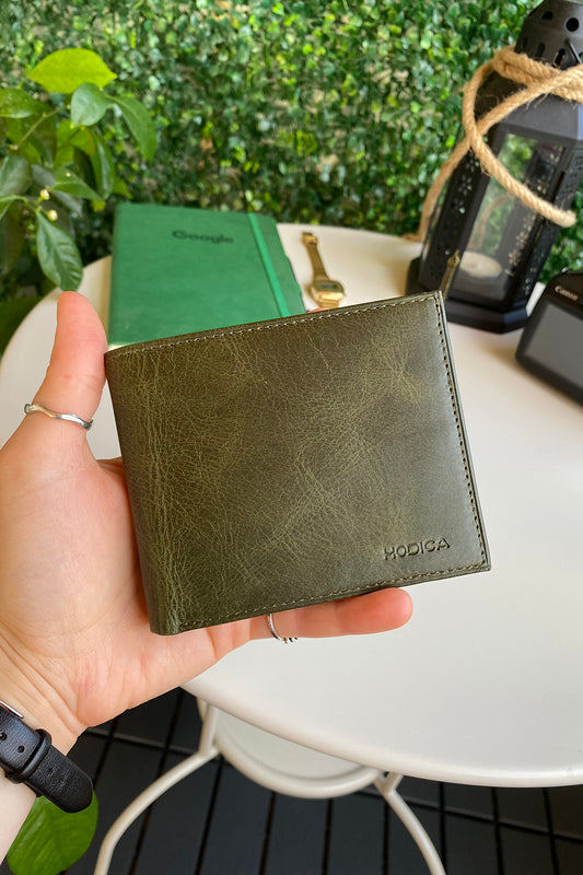 Atlanta - Genuine Leather Trifold Wallet with Coin Pouch Compartment