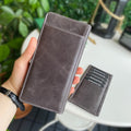 Boston - Genuine Leather Wallet with Phone Socket