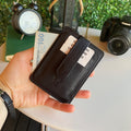 Zona - Genuine Leather Card Holder with ID Windon and Cash Compartment