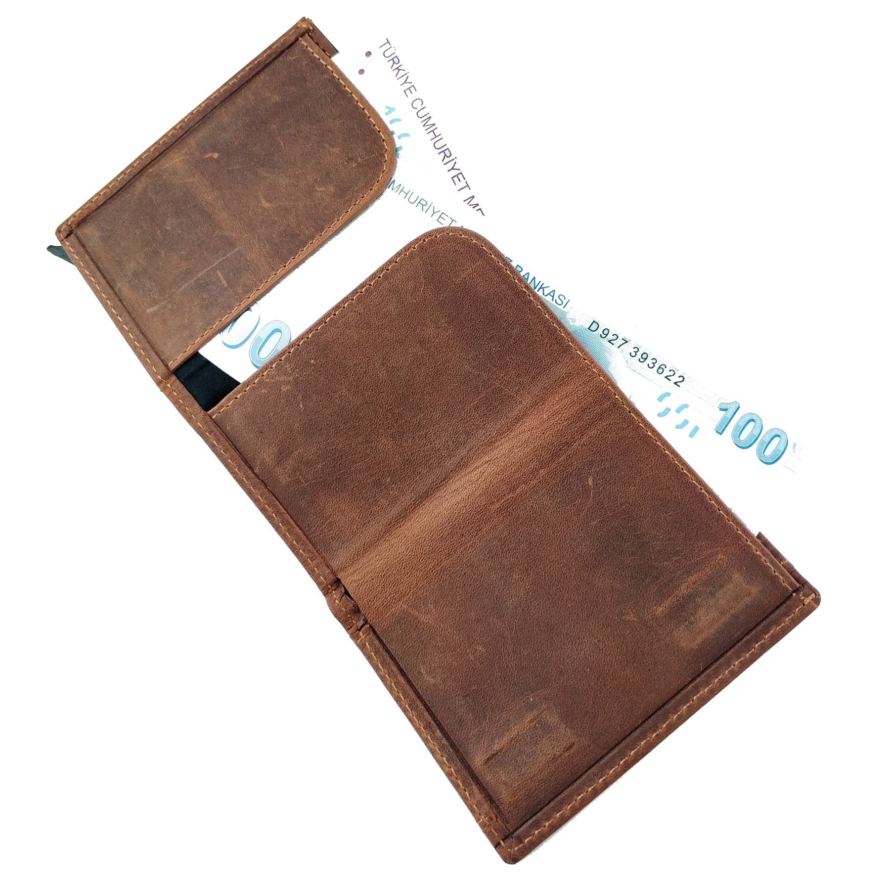 Papola - Genuine Leather Pop-Up Mechanism Mininmalist Card Holder / Wallet