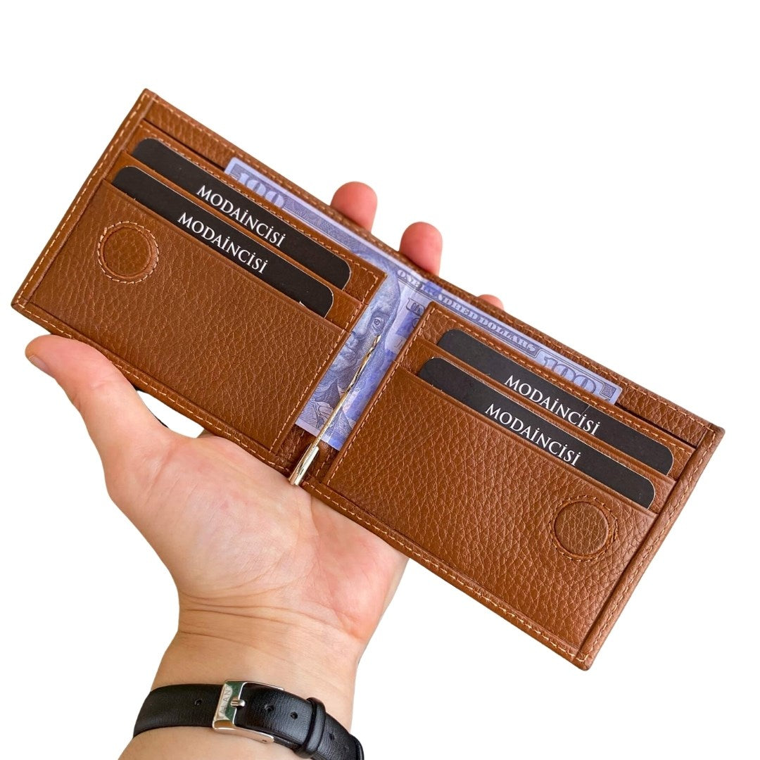 Edusa - Genuine Leather Premium Money Clip Luxury Wallet